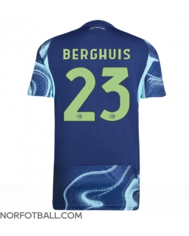 Billige Fotballdrakt Ajax Steven Berghuis #23 Replika Bortedrakt 2025-26 Kortermet Billige Fotballdrakt Ajax Steven Berghuis #23 Replika Bortedrakt 2025-26 Kortermet